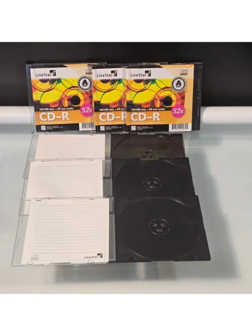 6 Slim CD Jewel Cases Empty